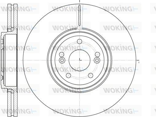 Woking D6695.10 - Гальмівний диск autozip.com.ua