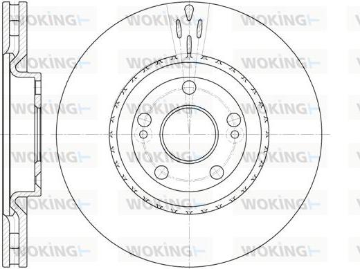 Woking D6696.10 - Гальмівний диск autozip.com.ua