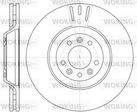 Woking D6691.10 - Гальмівний диск autozip.com.ua