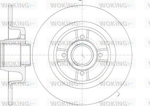 Woking D6698.00 - Гальмівний диск autozip.com.ua