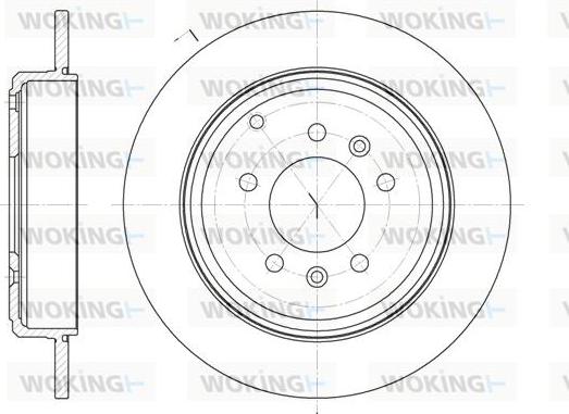 Woking D6692.00 - Гальмівний диск autozip.com.ua