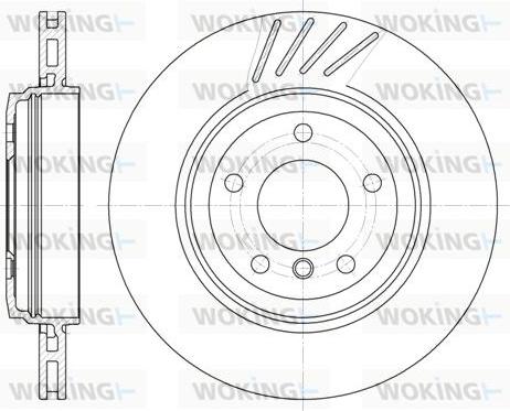 Woking D6645.10 - Гальмівний диск autozip.com.ua