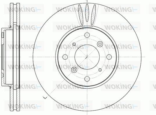 Woking D6641.10 - Гальмівний диск autozip.com.ua