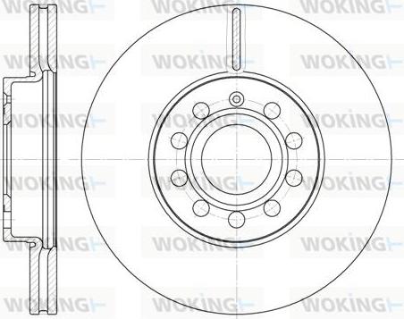 Woking D6648.10 - Гальмівний диск autozip.com.ua