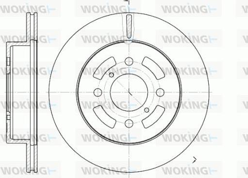 Woking D6642.10 - Гальмівний диск autozip.com.ua