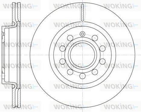 Woking D6647.10 - Гальмівний диск autozip.com.ua