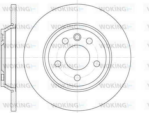 Woking D6659.00 - Гальмівний диск autozip.com.ua