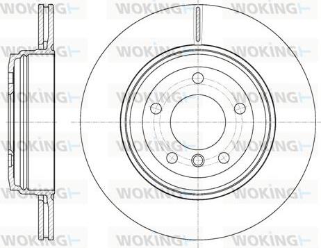 Woking D6654.10 - Гальмівний диск autozip.com.ua