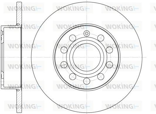 Woking D6650.00 - Гальмівний диск autozip.com.ua