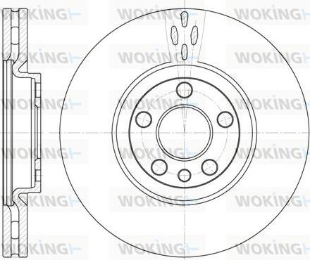 Woking D6658.10 - Гальмівний диск autozip.com.ua