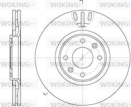 Woking D6657.10 - Гальмівний диск autozip.com.ua