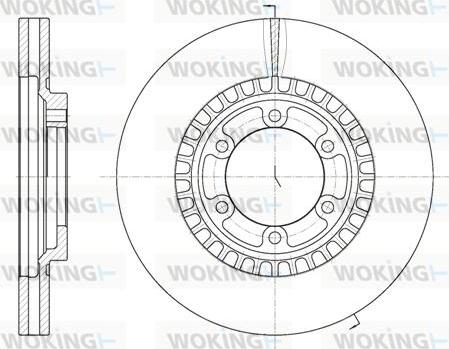 Woking D6669.10 - Гальмівний диск autozip.com.ua