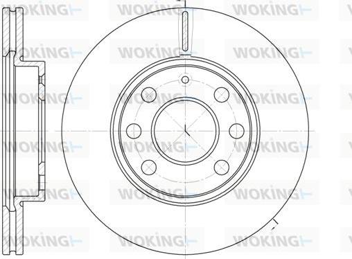 Woking D6665.10 - Гальмівний диск autozip.com.ua