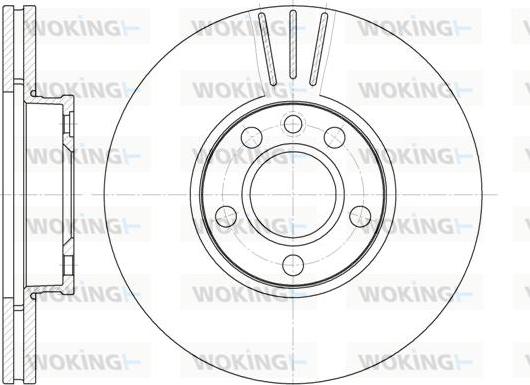 Woking D6660.10 - Гальмівний диск autozip.com.ua