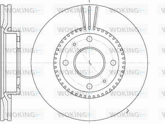 Woking D6668.10 - Гальмівний диск autozip.com.ua