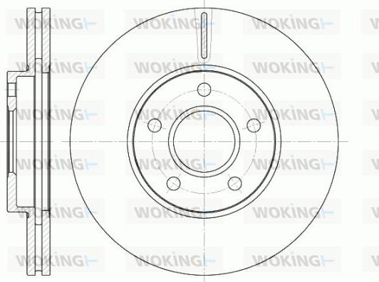 Woking D6662.10 - Гальмівний диск autozip.com.ua