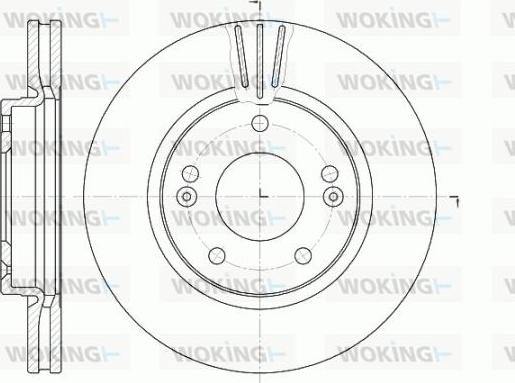 Woking D6667.10 - Гальмівний диск autozip.com.ua