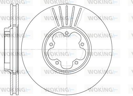 Woking D6609.10 - Гальмівний диск autozip.com.ua