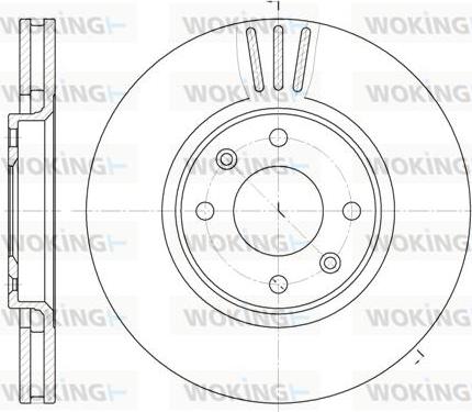 Woking D6604.10 - Гальмівний диск autozip.com.ua