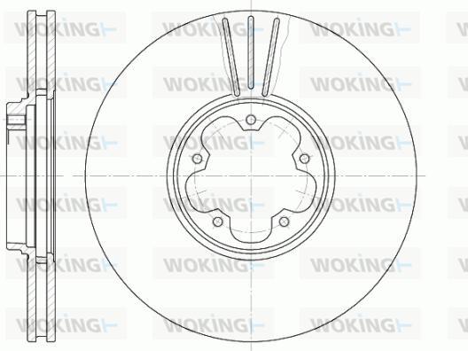 Woking D6608.10 - Гальмівний диск autozip.com.ua