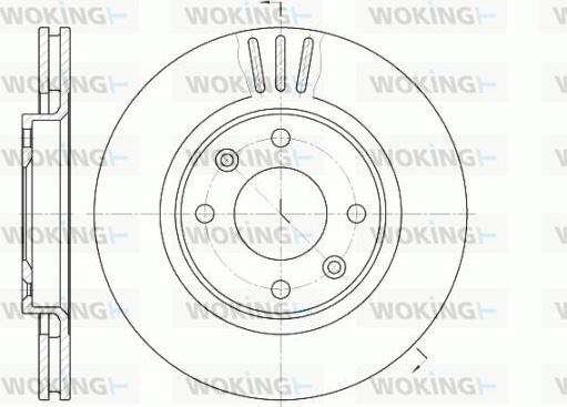 Woking D6603.10 - Гальмівний диск autozip.com.ua