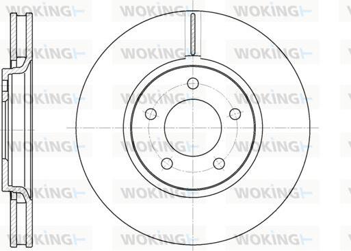 Woking D6602.10 - Гальмівний диск autozip.com.ua