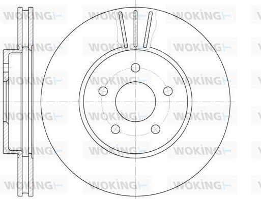 Woking D6607.10 - Гальмівний диск autozip.com.ua