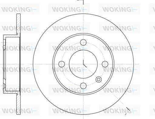 Woking D6616.00 - Гальмівний диск autozip.com.ua