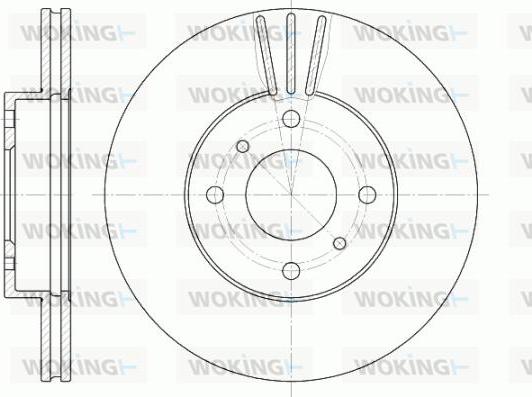 Woking D6610.10 - Гальмівний диск autozip.com.ua