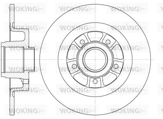 Woking D6613.00 - Гальмівний диск autozip.com.ua