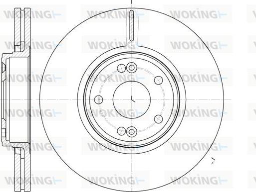 Woking D6612.10 - Гальмівний диск autozip.com.ua