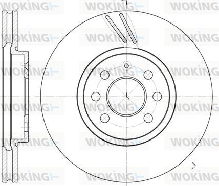 Woking D6684.10 - Гальмівний диск autozip.com.ua