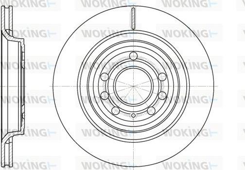 Woking D6686.10 - Гальмівний диск autozip.com.ua