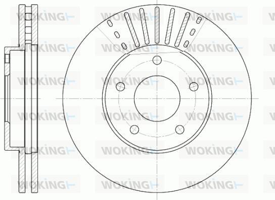 Woking D6681.10 - Гальмівний диск autozip.com.ua