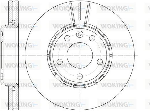 Woking D6682.10 - Гальмівний диск autozip.com.ua