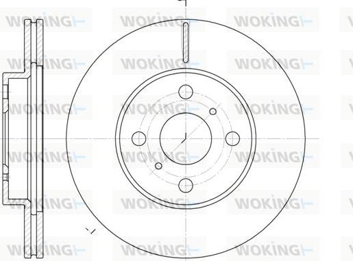 Woking D6635.10 - Гальмівний диск autozip.com.ua