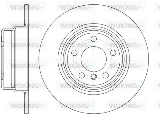 Woking D6632.00 - Гальмівний диск autozip.com.ua