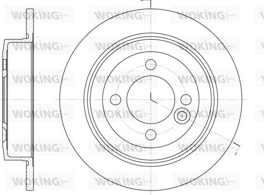 Woking D6629.00 - Гальмівний диск autozip.com.ua