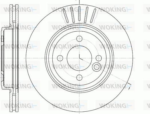 Woking D6624.10 - Гальмівний диск autozip.com.ua