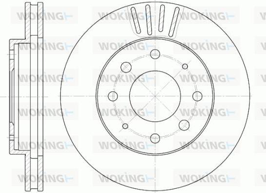 Woking D6625.10 - Гальмівний диск autozip.com.ua