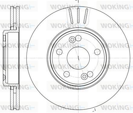 Woking D6622.10 - Гальмівний диск autozip.com.ua