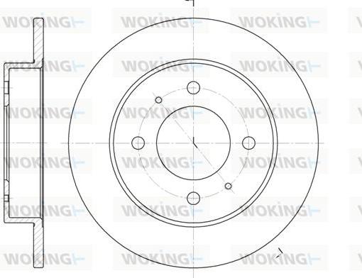 Woking D6627.00 - Гальмівний диск autozip.com.ua