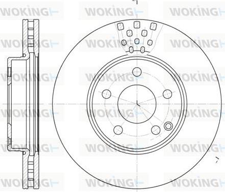 Woking D6676.10 - Гальмівний диск autozip.com.ua