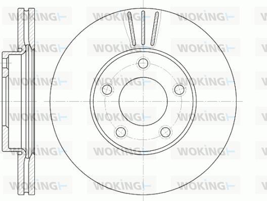 Woking D6671.10 - Гальмівний диск autozip.com.ua