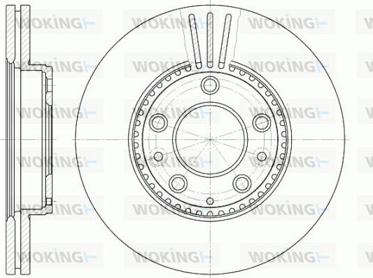 Woking D6673.10 - Гальмівний диск autozip.com.ua