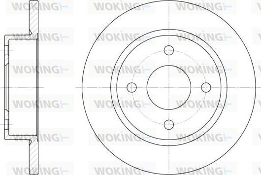 Woking D6047.00 - Гальмівний диск autozip.com.ua