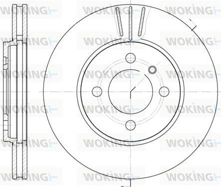 Woking D6062.10 - Гальмівний диск autozip.com.ua