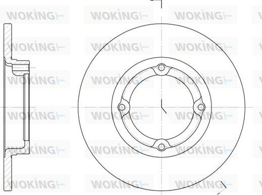 Woking D6014.00 - Гальмівний диск autozip.com.ua