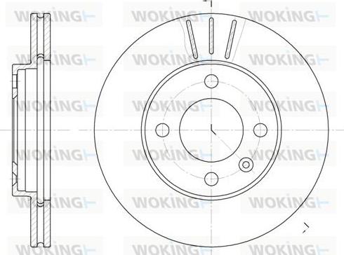 Woking D6084.10 - Гальмівний диск autozip.com.ua