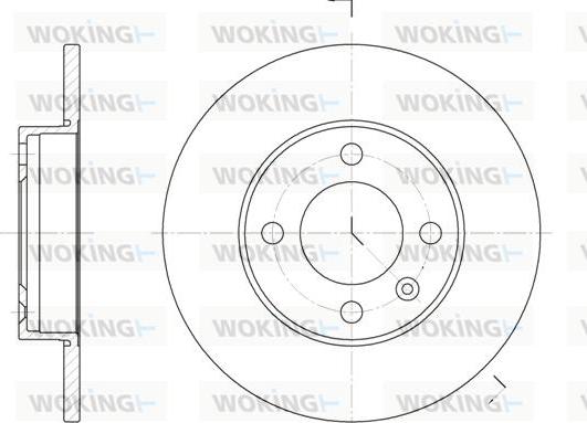 Woking D6086.00 - Гальмівний диск autozip.com.ua